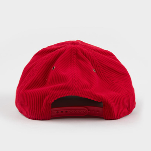 Fabricants Mid Crown Vintage Green Under Brim Snap Back 3d Brodé Personnalisable Corduroy <span class=keywords><strong>Casquette</strong></span> de baseball à 5 panneaux avec corde - Product Image 3