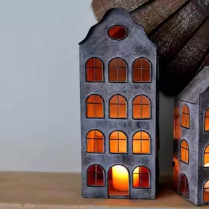 Lanterne en métal en fer faite à la main bonne conception lanterne de maison de ville néerlandaise pour la maison lanterne décorative de haute qualité par décor impex - Product Image 4