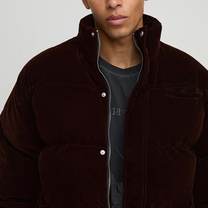 Chaqueta de Invierno Acolchada de Alta Calidad, Informal, Personalizada, con Logotipo Bordado, de Lona, Impermeable y Transpirable, Venta al Por Mayor OEM - Product Image 4