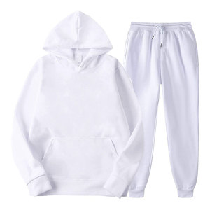 Conjuntos de chándal de dos piezas para hombre, de algodón, respetuosos con el medio ambiente, OEM, pantalón con capucha, secado rápido, transpirable, estampado por sublimación, Verano - Product Image 1
