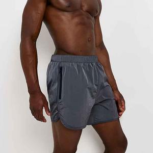 Pantalones cortos informales para hombre, pantalones cortos de malla transpirables de talla grande con estampado personalizado de color sólido para hombre, adecuados para tiendas de surf - Product Image 1