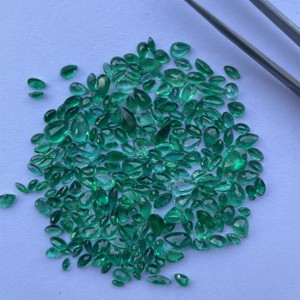 4mm 6mm 8mm émeraude zambienne naturelle à facettes ronde ovale poire marquise octogone pierres précieuses de coupe mines directes bijoux en or massif fin - Product Image 1