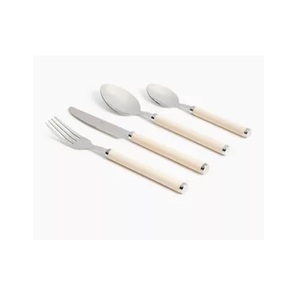 Ensemble de couverts en résine et en métal avec poli miroir pour la cuisine et les couverts de table ensemble de 4 couverts à dîner à un coût raisonnable - Product Image 1