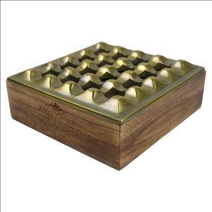 Brilliant Design <b>Grid</b> Ashtray New Designs Solid <b>Metal</b> Ashtray Silver Finishing Bar Home and Hotel Office Table Design Ashtrays - Product Image 5