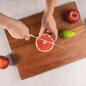 Planche à découper en bois d'acacia pour la cuisine Planche à découper en bois avec support Grandes planches de service à fromage Bois de caoutchouc - Product Image 5