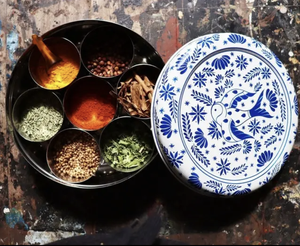 Contenedor de especias Masala Dabba Diseño hecho a mano Latón Metal Caja de especias Proveedor Latón de alta calidad Caja Masala - Product Image 4