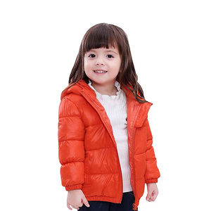 Veste matelassée à col montant respirante et écologique rose clair pour enfants, fermeture éclair, manteau d'hiver chaud, vêtement d'extérieur léger pour filles - Product Image 3