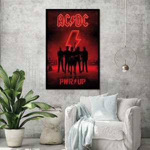 AC/DC PWR/UP <b>Poster</b> Modern Design Style Made of Paper for Wall Usage - Product Image 2