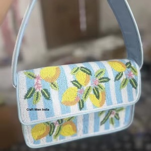 Latest Collection Indian Bohemian Style Designer <b>Women</b> Beaded <b>Messenger</b> <b>Bags</b> Handmade Shoulder <b>Bag</b> Evening Shopping Clutch <b>Bags</b> - Product Image 3