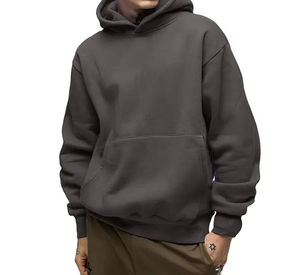 Sudaderas con Capucha Deportivas de Felpa 100% Algodón Hechas en Pakistán, 450 g/m², Talla Grande para Hombre, Sudadera con Capucha Holgada con Hombros Caídos - Product Image 1