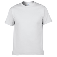 Camiseta corta de gimnasio de secado rápido de poliéster para hombre, Camiseta deportiva con logotipo impreso personalizado, Camiseta deportiva barata en blanco, diseño informal de talla grande