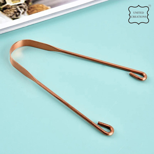 Nettoyage de la bouche en métal Brosse de nettoyage de la langue buccale Outils de soins d'hygiène buccale Grattoir à langue en cuivre en acier inoxydable pour adulte - Product Image 3