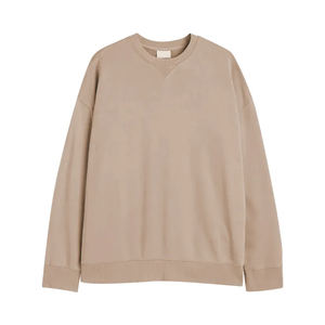 เสื้อฮู้ดผ้าฝ้ายกันหนาวสำหรับผู้หญิงเสื้อสเวตเตอร์รุ่น400กรัมคอกลมสีพื้นสำหรับฤดูหนาว - Product Image 1