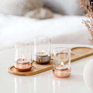 New Design Hurricanes Tealight <b>Holder</b> Metal/Glass Silver Finished for Home & Event Decor Tabletop <b>Tea</b> <b>Light</b> <b>Holder</b> - Product Image 3