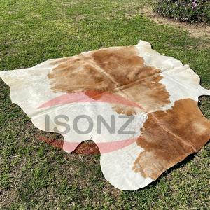 Alfombra de piel de vaca genuina de gran tamaño, pieles de vaca naturales de piel completa con pelo en cuero Real para manualidades, cinturones, muebles, sofás, zapatos - Product Image 1