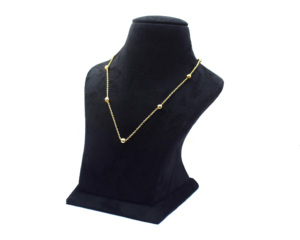 Belles perles en laiton avec cadeau à la mode plaqué or fait à la main pour le collier de chaîne de perles de la Saint-Valentin - Product Image 3