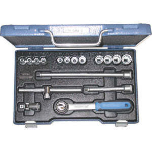 17-Piece DIY Socket Wrench Set Chrome Finish CR-V Material Including Torx <b>Spanner</b> Hex for Maintenance OEM Customizable-950gf - Product Image 1