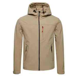 ODM <b>Men</b> Softshell Polyester Windbreaker <b>Jacket</b> <b>Waterproof</b> Breathable Outdoor Hiking Running <b>Lightweight</b> Hooded Sport Coat Custom - Product Image 3