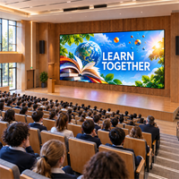 Mur vidéo LED COB P0.62 pour publicité intérieure, couleur intégrale, pour présentations en auditorium scolaire et intégration de systèmes institutionnels