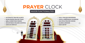 Reloj Despertador Digital Decorativo de Alta Precisión con Azan, GPS, Interfaz Táctil, Electrodoméstico con PCBA Duradero - Product Image 3