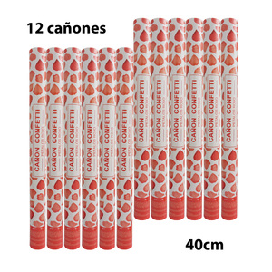 Novedad: Cañón de Confeti Ovalado de Plástico con Pétalos Rojos para Bodas, Cumpleaños, Halloween, Año Nuevo, Navidad y Festivales. Venta al por Mayor en España. - Product Image 2