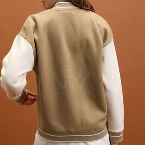 Unique Design <b>Lightweight</b> Winter Wear <b>Women</b> Letterman <b>Jacket</b> Custom Design Covered Button Letterman <b>Jacket</b> - Product Image 3