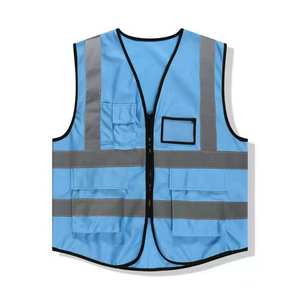 High brightness <b>reflective</b> <b>vest</b> with zipper closure - Product Image 5