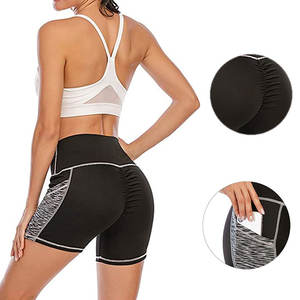 ¡Novedad de 2021! Pantalones cortos de Yoga de cintura alta para mujer, transpirables, lavados, ropa de gimnasio Sexy personalizada, moda de verano, pantalones cortos calientes de alta calidad - Product Image 6