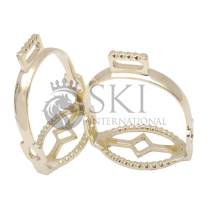 Estribos de caballo barroco de calidad superior, OEM superventas, venta al por mayor, Latón chapado en oro, estilo ecuestre, equitación inglesa - Product Image 4