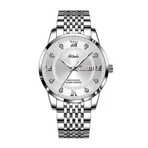 <span class=keywords><strong>Orologi</strong></span> POEDAGAR da <span class=keywords><strong>Uomo</strong></span> Stile Sportivo Cronografo, Cinturino in Acciaio, con Lancette Luminose e Resistenti all'Acqua, al Quarzo - Product Image 4