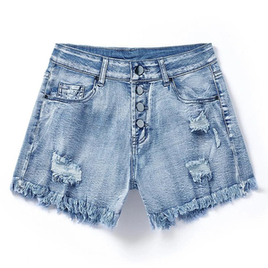 Shorts de mezclilla para mujer a precio de fábrica, cómodos, de cintura baja, personalizados para chicas, shorts para hombre, OEM - Product Image 4