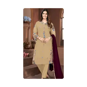 멋진 파티 웨딩 인도 파키스탄 셔츠 커티스 새로운 Shalwar Kameez 디자인 드레스 여자 옷 여자 컬렉션