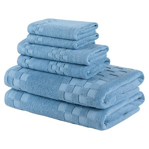 Ensemble de serviettes de bain en coton doux à séchage rapide en gros essuie-mains en vrac personnalisés pour salle de bain hôtel spa et salon - Product Image 5