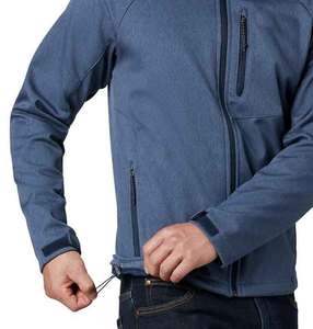 Prix de gros OEM Service personnalisé impression sweats à capuche brodés vestes en polyester softshell pour hommes - Product Image 5