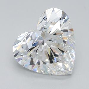 IGI Heart Cut Lab Diamond 4.25 ct Blanc Lâche Calibré E colour VS1 clarity Lab a créé des diamants pour les bijoux Cadeaux pour elle - Product Image 1