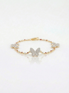 Elegante Pulsera de Diamantes con Diseño de Mariposa, Ideal para el Glamour Cotidiano y Ocasiones Especiales - Product Image 5