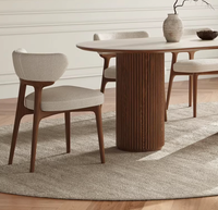 Ensemble de salle à manger moderne nordique sur mesure, 1 table + 6 chaises, table et chaises pour la maison