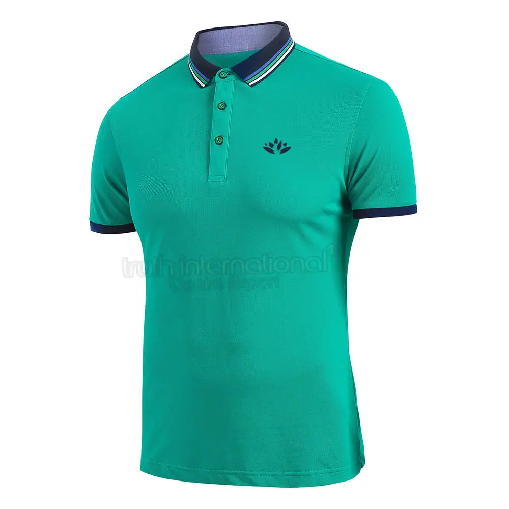 T-shirts polo Slim Fit de couleur unie pour hommes vente en gros quantité en vrac t-shirt Polo pour hommes quantité minimale de commande bas t-shirt Polo pour hommes