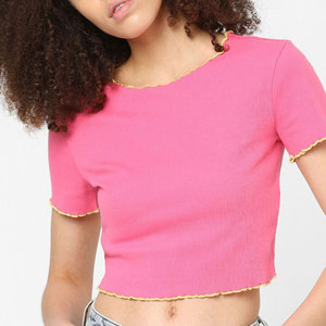 T-shirts courts tendance pour femmes, matière extensible confortable, idéale pour les activités de plein air et les tenues décontractées au quotidien - Product Image 1