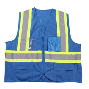 Chaleco de Seguridad Reflectante Personalizado por el Fabricante, Chaqueta Reflectante 100% Poliéster, Chaleco de Seguridad de Alta Visibilidad - Product Image 3