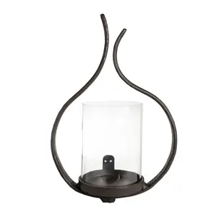 Bougeoir rond en métal Arbre de vie Bougeoir en aluminium T-Light Holder Stand Décoratif Noël Unique Table de mariage - Product Image 5