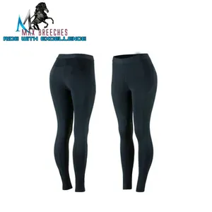 Custom Logo Women's Full Seat Horse Riding Breeches Long Leather Riding Pants with Silicone <b>Bulk</b> <b>Sale</b> Equestrian Jodhpurs - Product Image 6