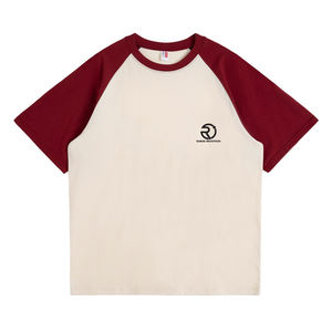 Custom Heat Transfer Printing Men's 100% Cotton 210 GSM Colour-Blocked <b>Raglan</b> Sleeve <b>T</b>-<b>Shirt</b> for men - Product Image 1