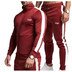 Venta al por mayor 100% conjuntos de Jogger de algodón para los hombres con logotipo personalizado bordado sudaderas con capucha y pantalones de chándal elegantes pantalones de correr de invierno - Product Image 2