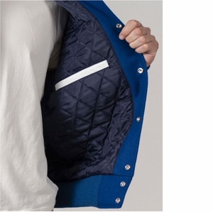 Chaqueta de Béisbol Universitaria para Hombre, Chaqueta de Cuero Informal para Hombre, Logotipo Personalizado, Diseñador, Venta al por Mayor, Chaquetas Lisas para Hombre de Talla Grande - Product Image 6