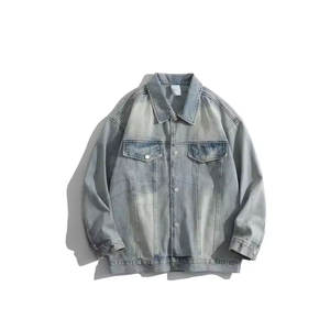 Nouveau modèle Veste en jean grande taille pour hommes Veste en jean décontractée à séchage rapide Service OME Veste en jean personnalisée - Product Image 2