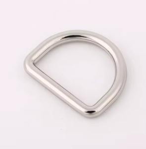 Anillo en D de Aleación de Zinc de Alta Resistencia, al por Mayor, para Bolsos, Collares de Perro, Cinturones y Accesorios de Cuero - Product Image 1