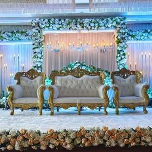 Indian Wedding Stage Affordable Sofa Set Hindu Wedding Reception Stage Sofa Set Traditional Wedding Stage <b>Decoration</b> FurnitureUK - Product Image 2