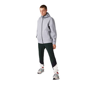 Sweat à capuche zippé personnalisé pour hommes Sweat à capuche zippé noir 100% coton polaire respirant Street Wear Sweat à capuche - Product Image 3