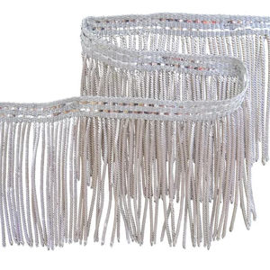 Coupe de fil de lingot tressé de haute qualité et frange de gland pour vêtements Dentelle de frange de la plus haute qualité - Product Image 2
